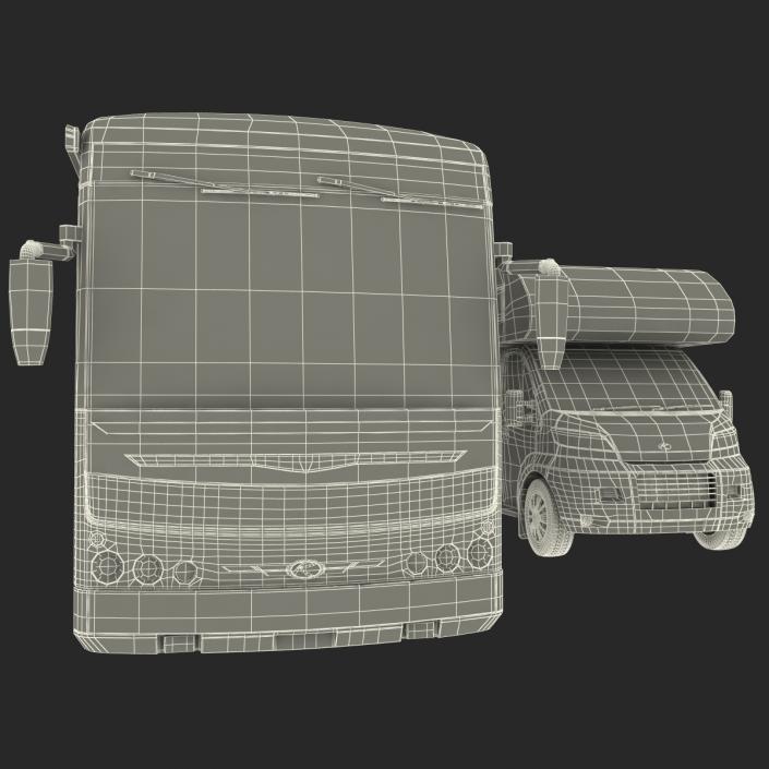 Motorhomes and Caravans Collection 3D model