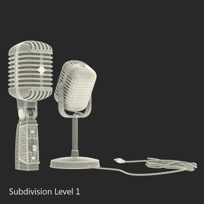 Classic Studio Microphones Collection 3D