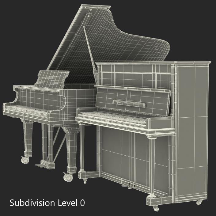 Pianos Collection 3D