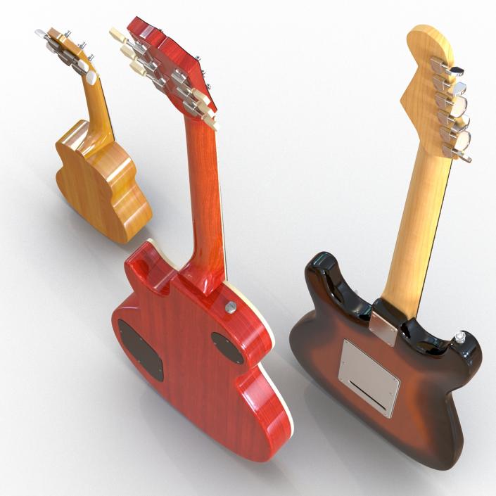 3D Guitars Collection model