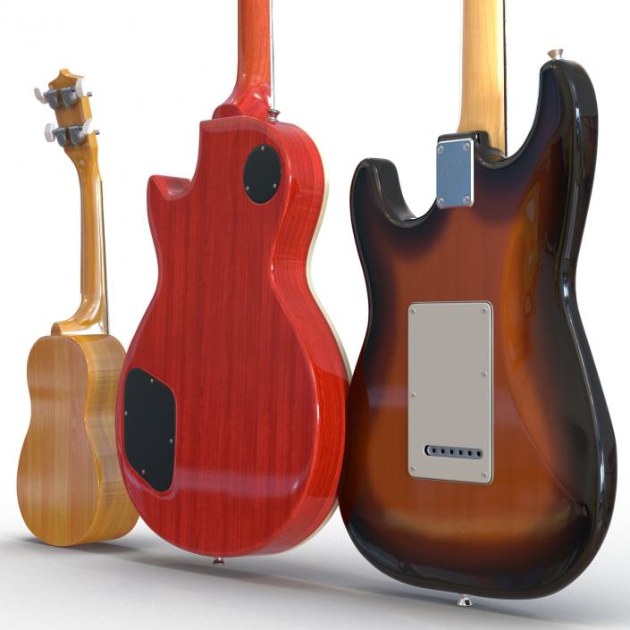 3D Guitars Collection model