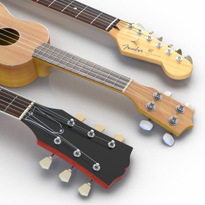 3D Guitars Collection model