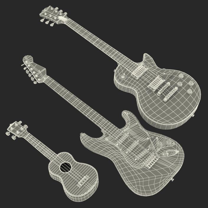 3D Guitars Collection model