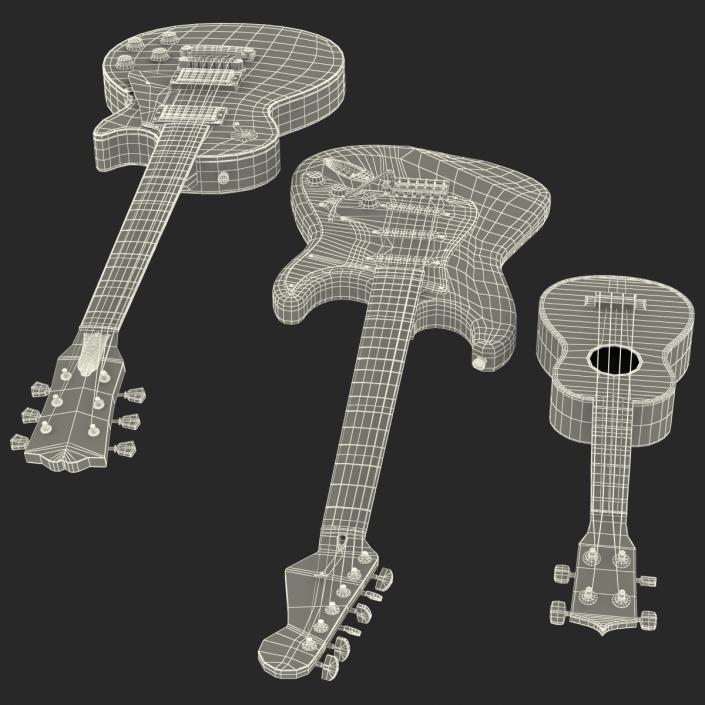 3D Guitars Collection model