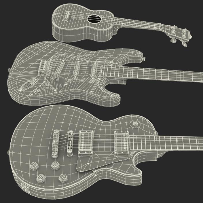 3D Guitars Collection model