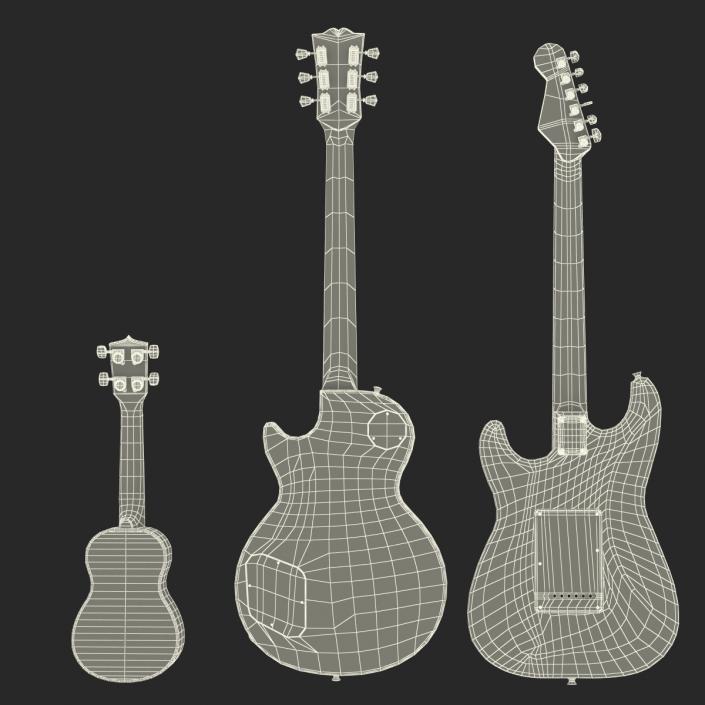 3D Guitars Collection model