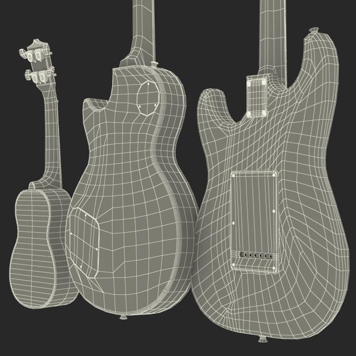 3D Guitars Collection model