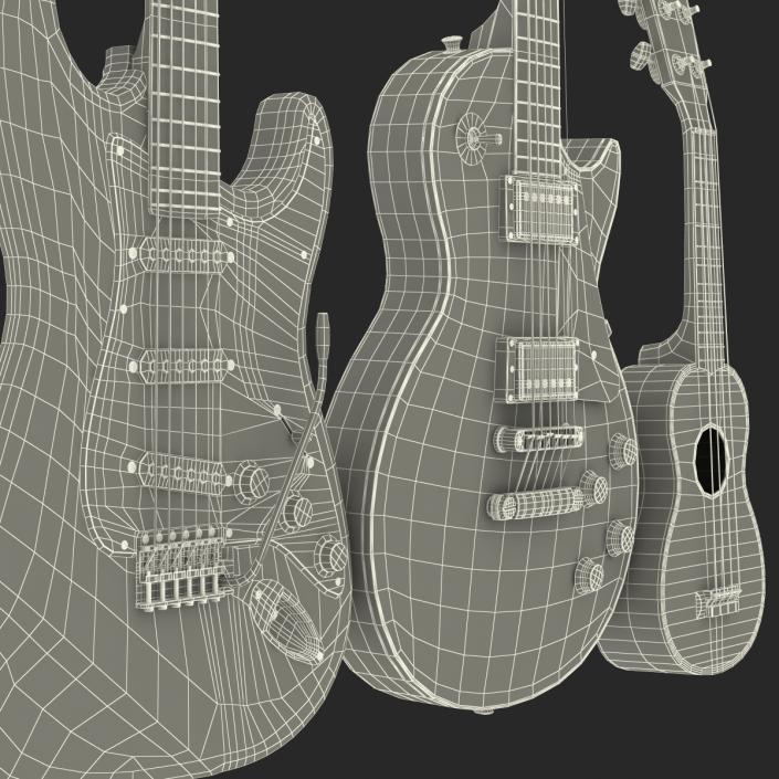 3D Guitars Collection model