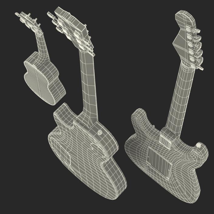 3D Guitars Collection model