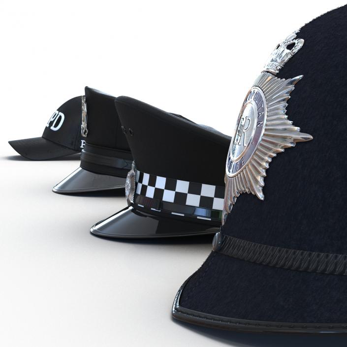 Police Hats Collection 2 3D model