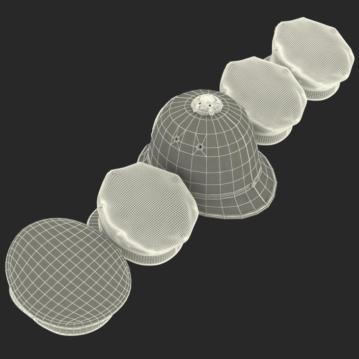 Police Hats Collection 3 3D model