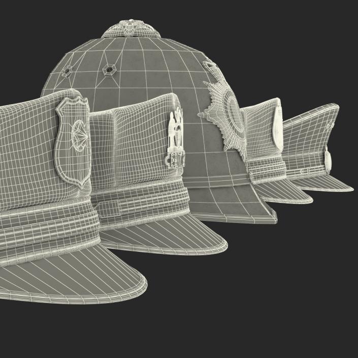 Police Hats Collection 3 3D model