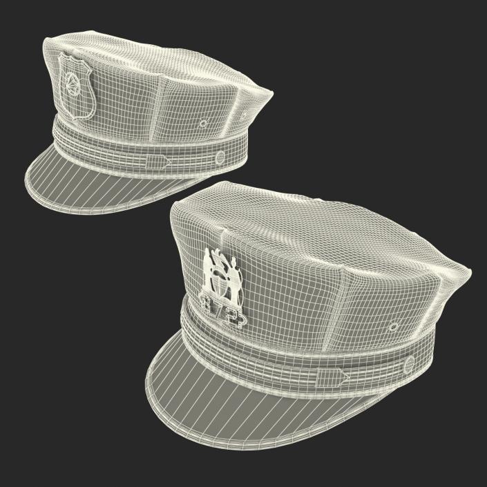 Police Hats Collection 3 3D model