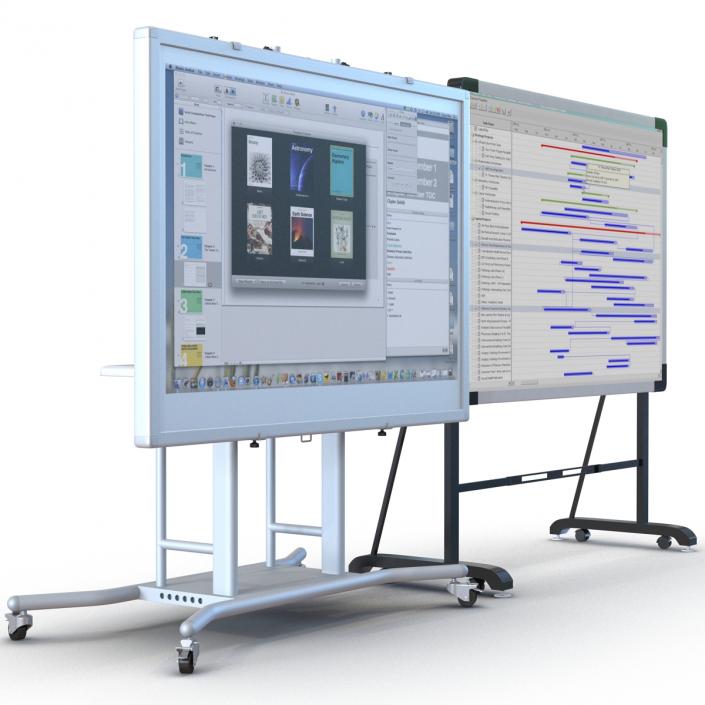 Interactive Whiteboards Collection 3D model