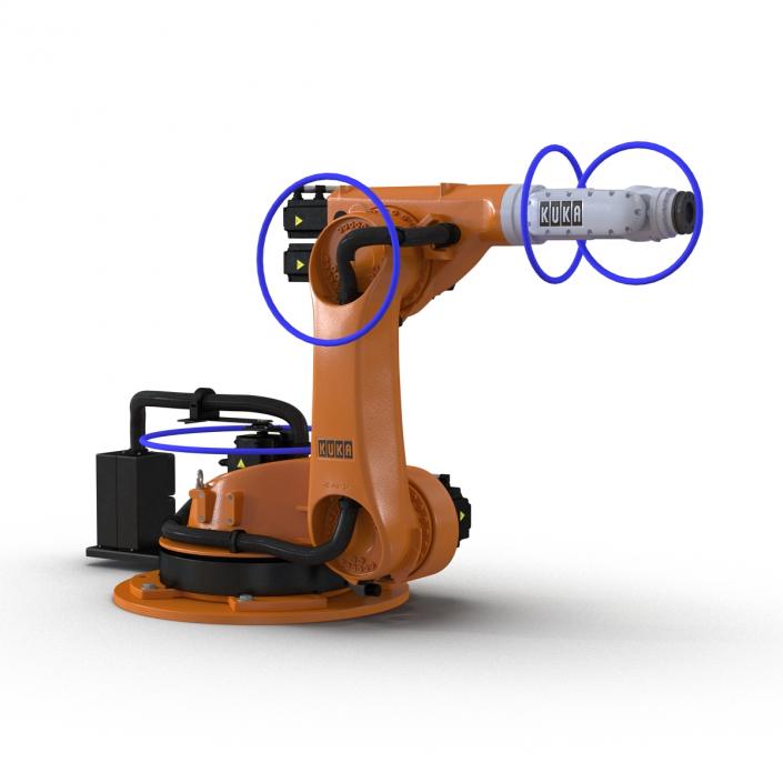 3D Kuka Robot KR-30 4 KS Rigged model