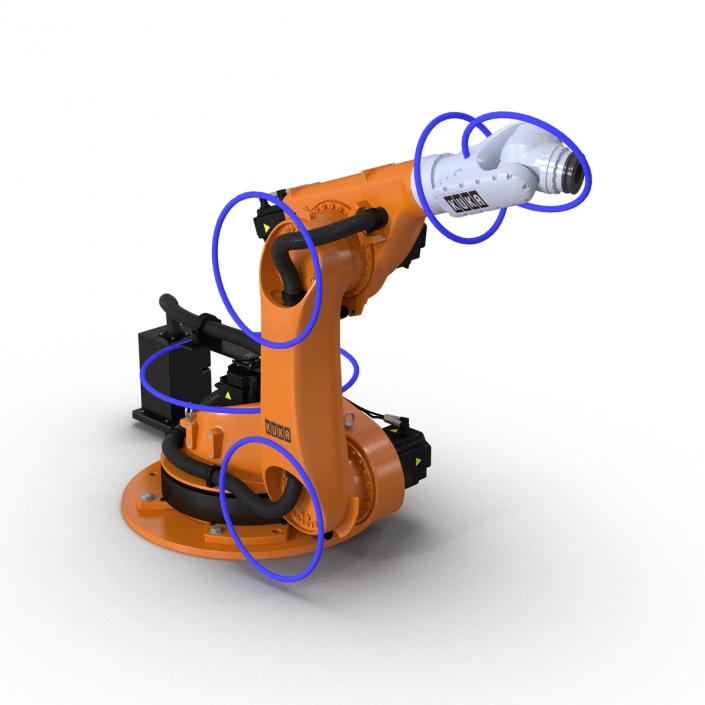 3D Kuka Robot KR-30 4 KS Rigged model