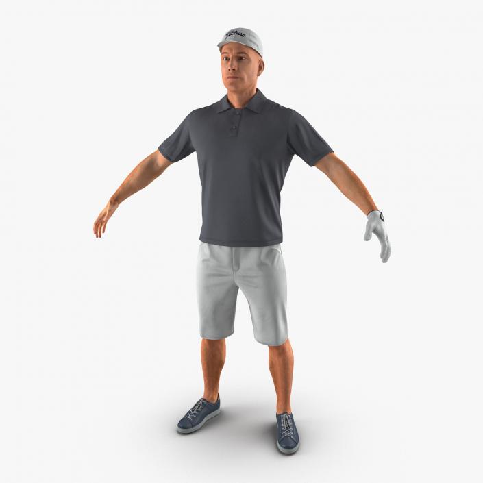 3D Golf Player 2 model