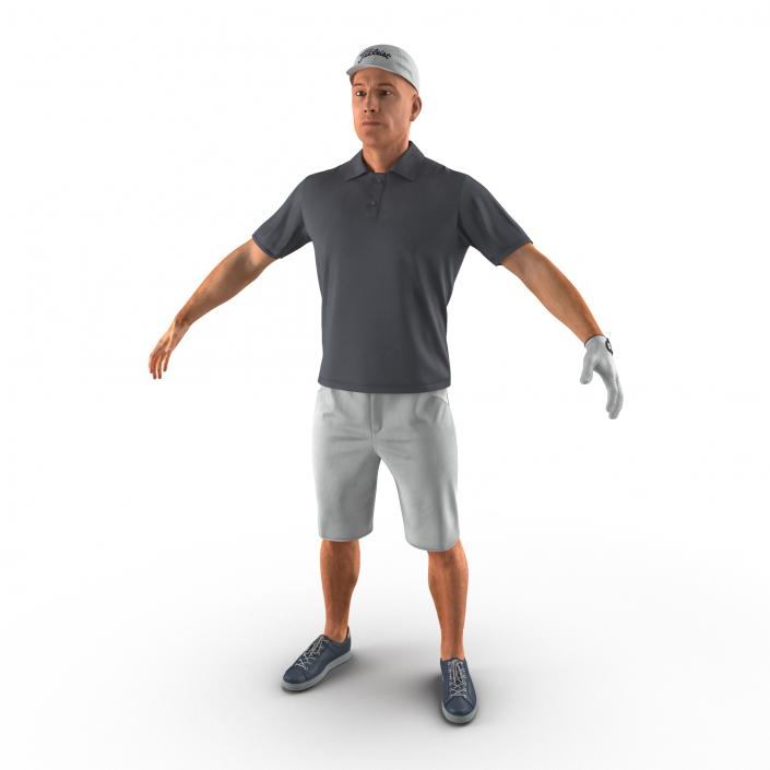 3D Golf Player 2 model