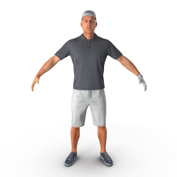 3D Golf Player 2 model