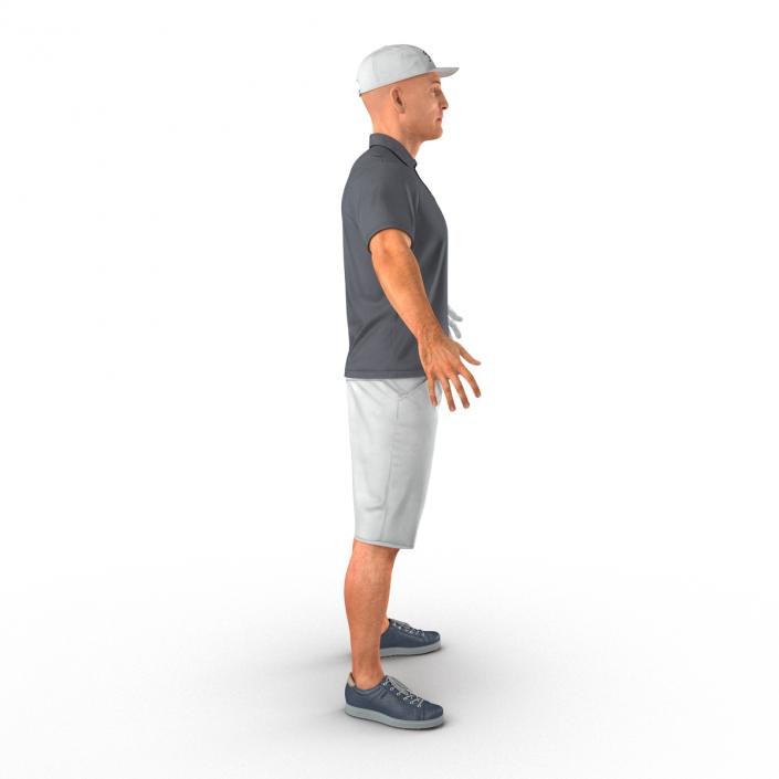 3D Golf Player 2 model