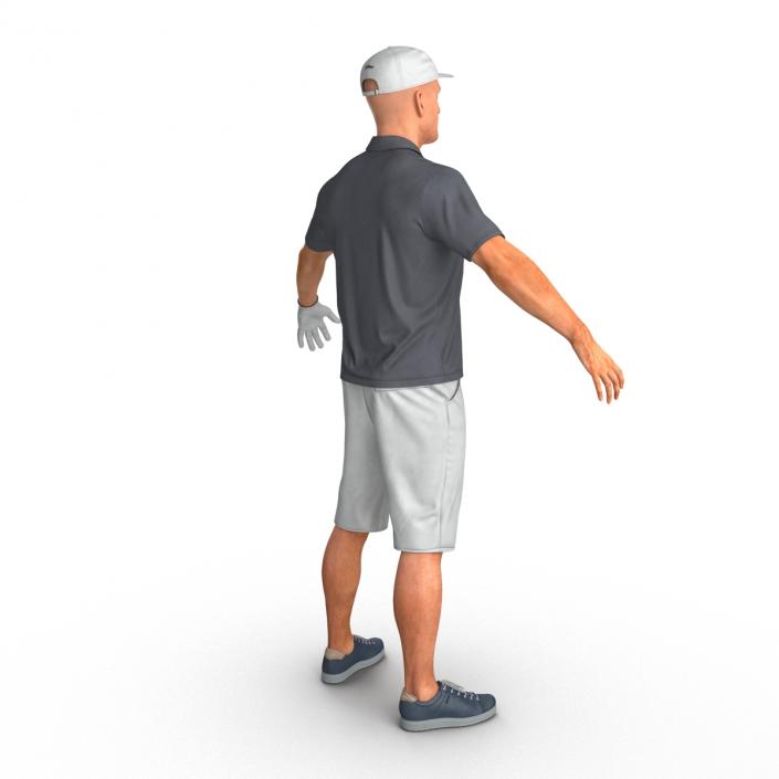 3D Golf Player 2 model