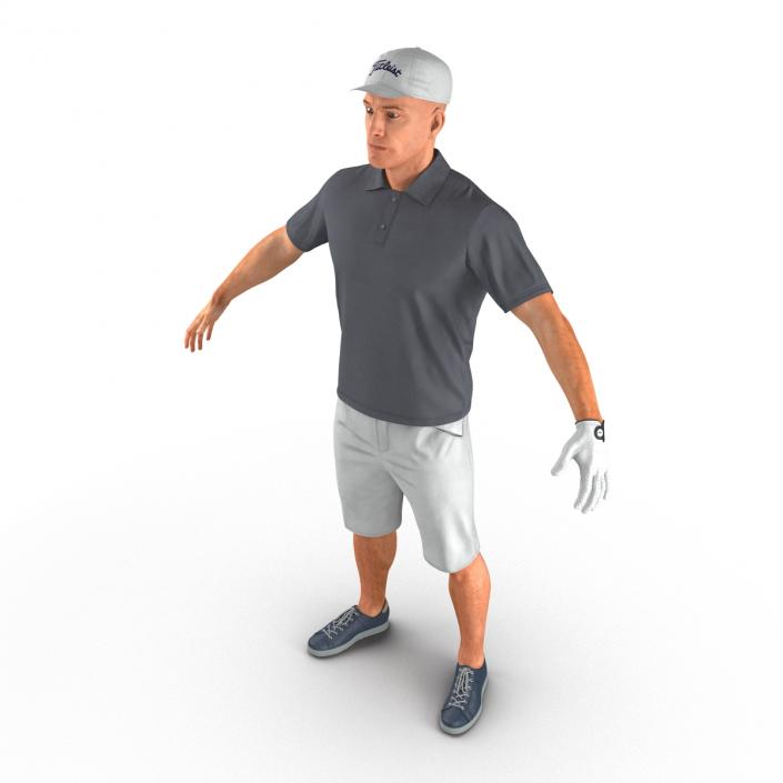 3D Golf Player 2 model