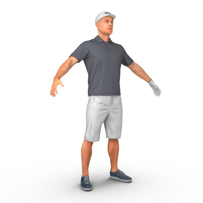 3D Golf Player 2 model