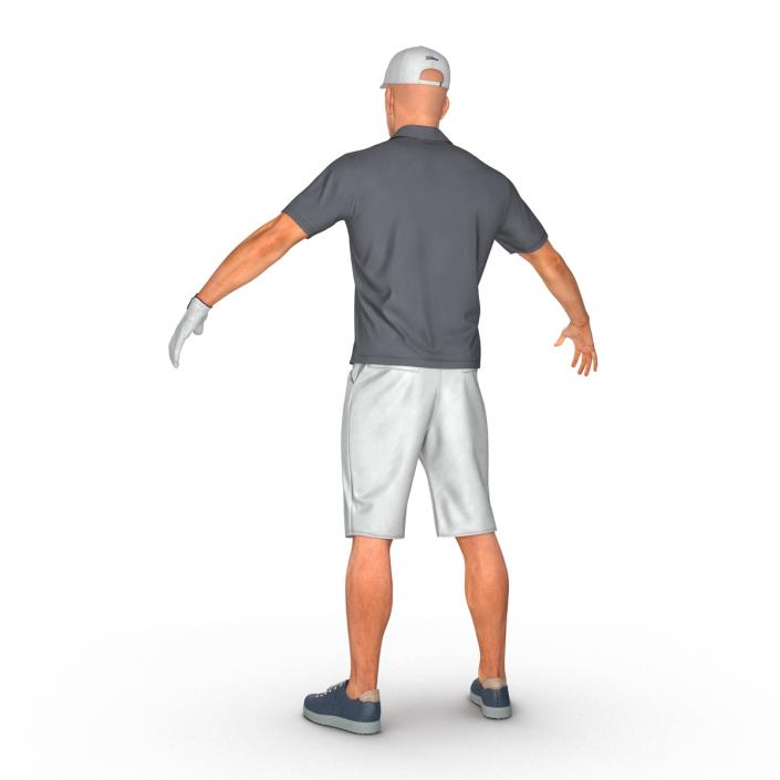 3D Golf Player 2 model