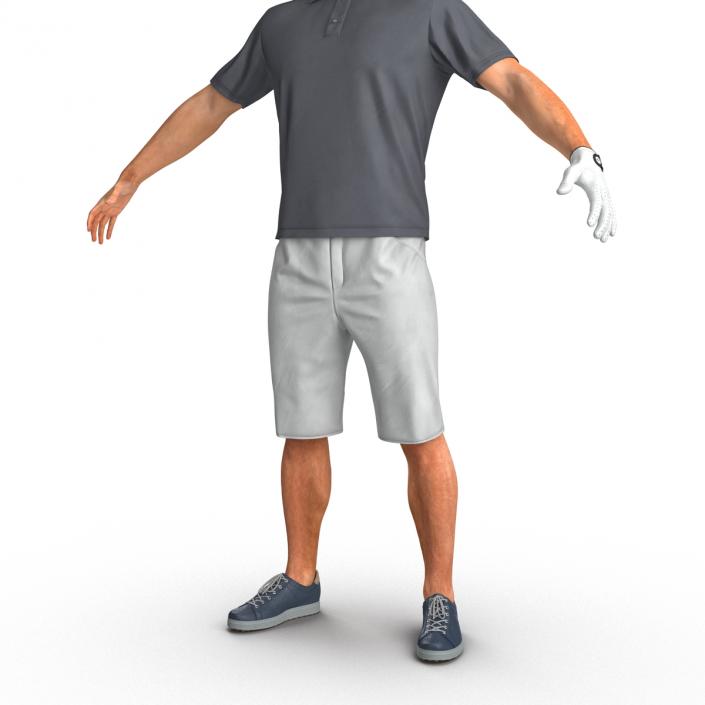 3D Golf Player 2 model