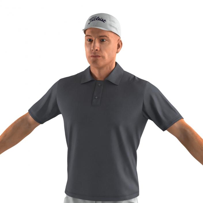 3D Golf Player 2 model