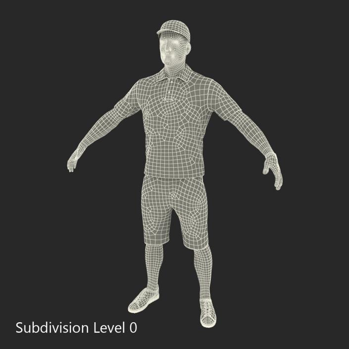 3D Golf Player 2 model