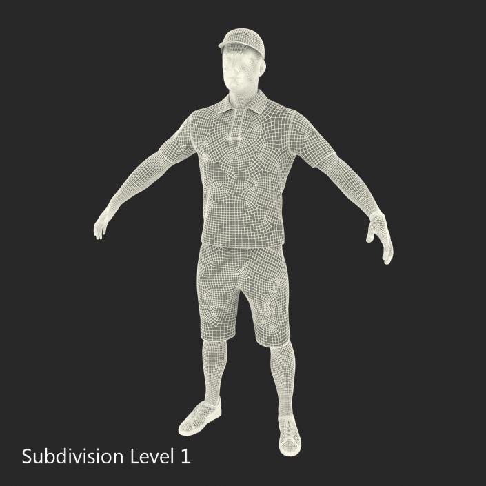 3D Golf Player 2 model