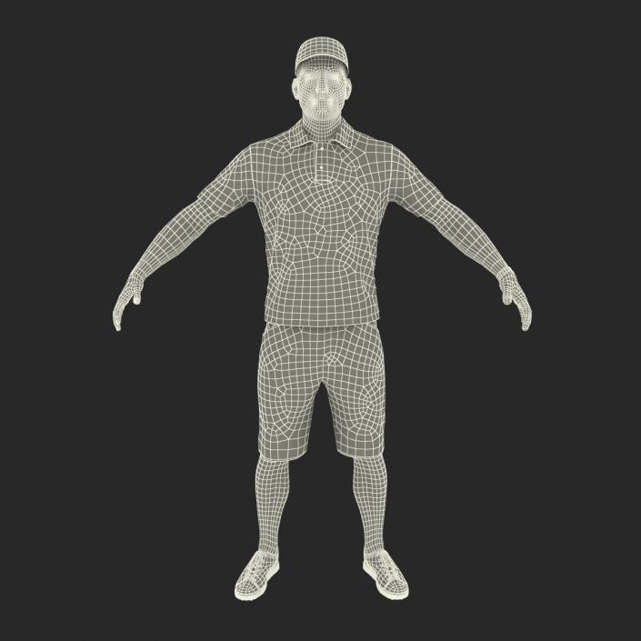 3D Golf Player 2 model