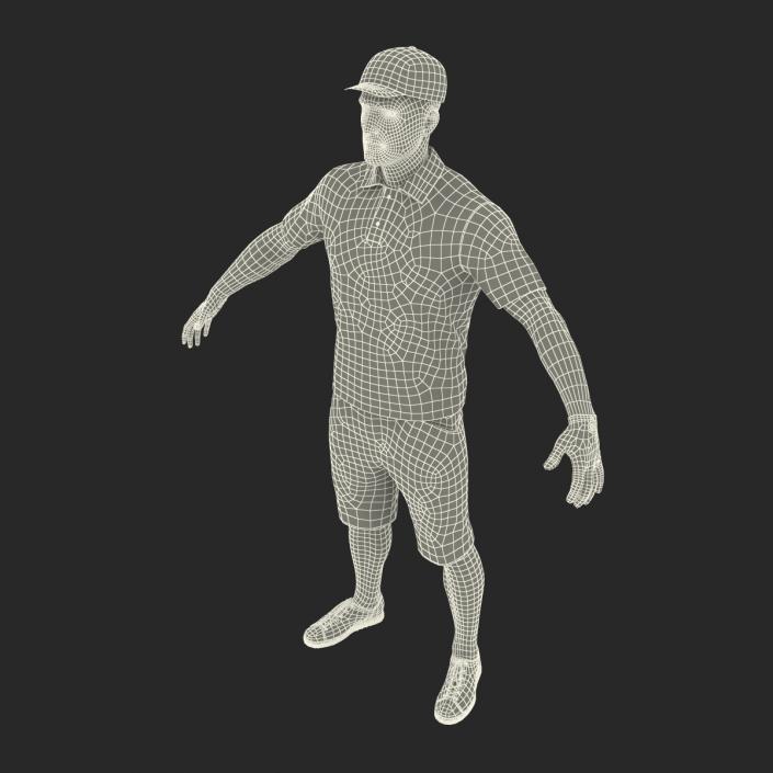 3D Golf Player 2 model