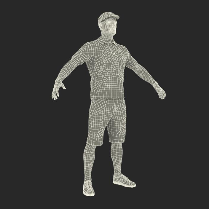 3D Golf Player 2 model