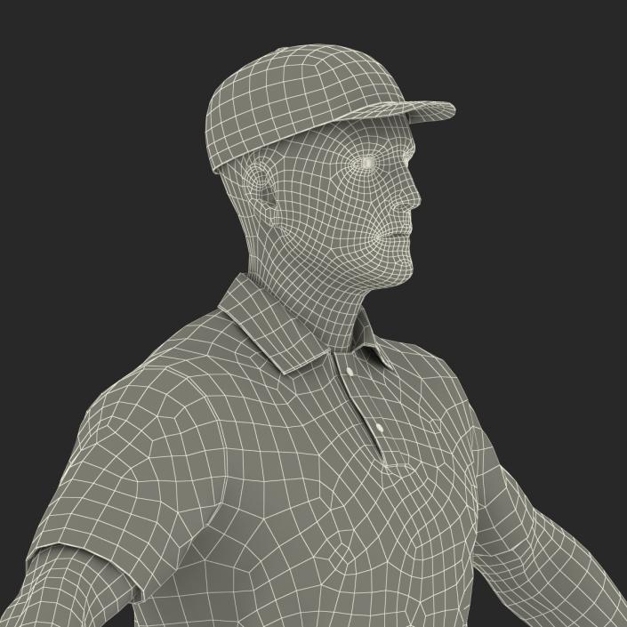 3D Golf Player 2 model