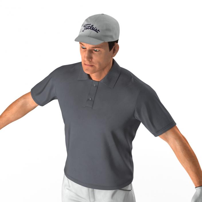 Golf Player 2 with Fur 3D