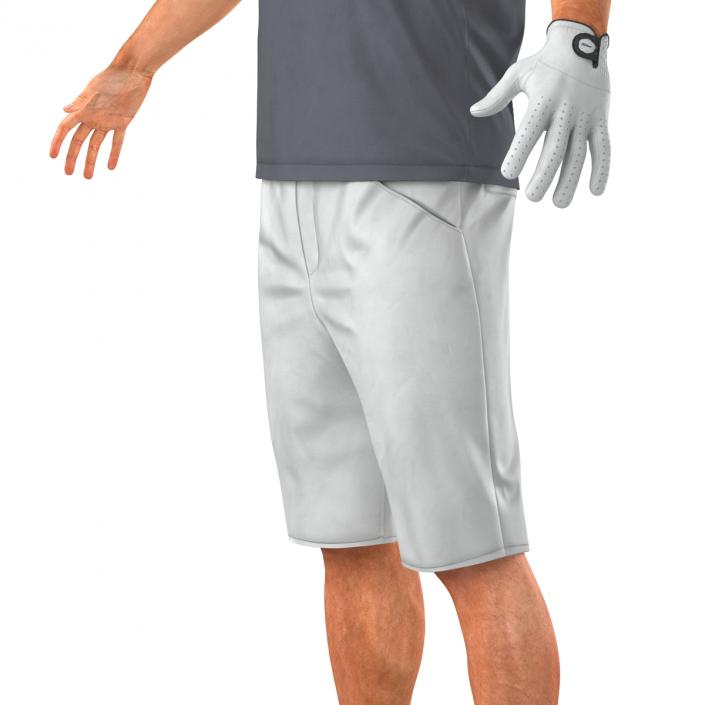 Golf Player 2 with Fur 3D