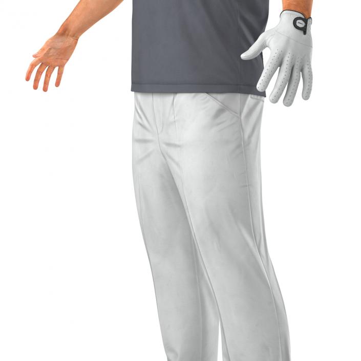 3D model Golf Player with Fur