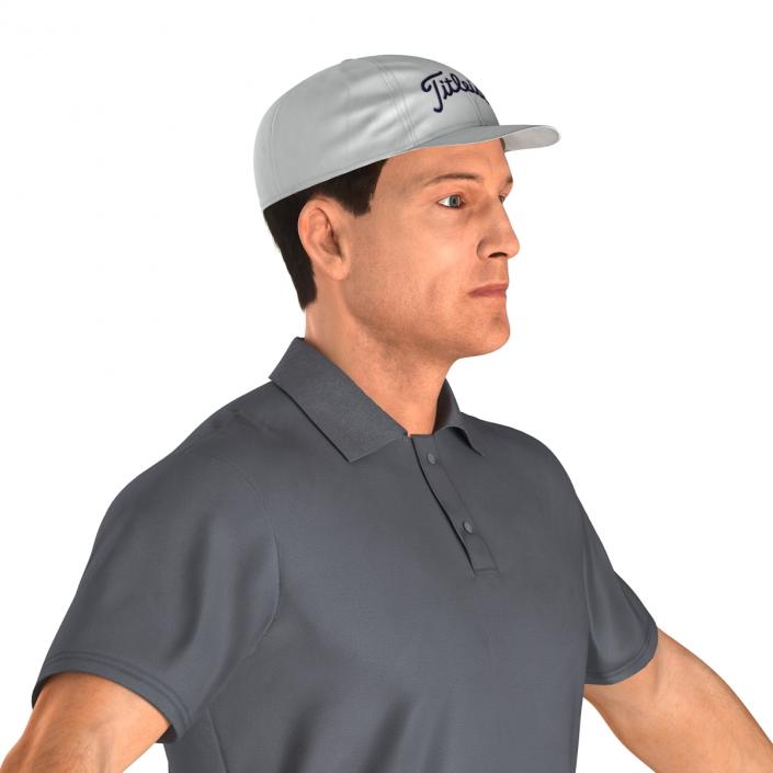 3D model Golf Player with Fur