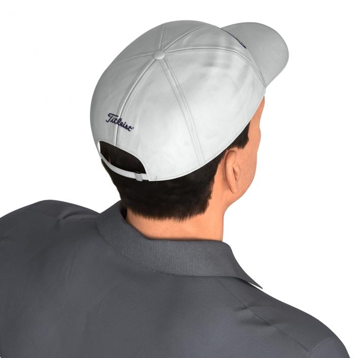 3D model Golf Player with Fur