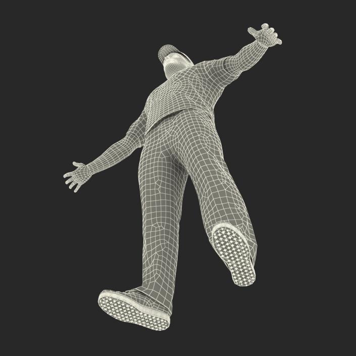 3D model Golf Player with Fur