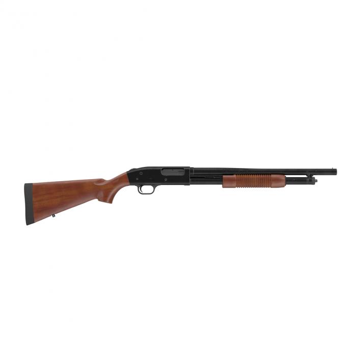 Shotgun Mossberg 500 Wooden 3D