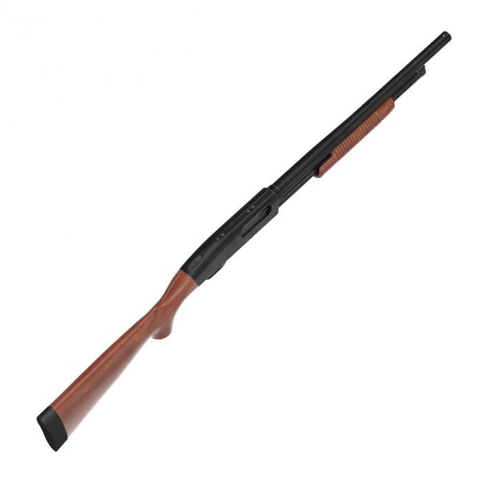 Shotgun Mossberg 500 Wooden 3D