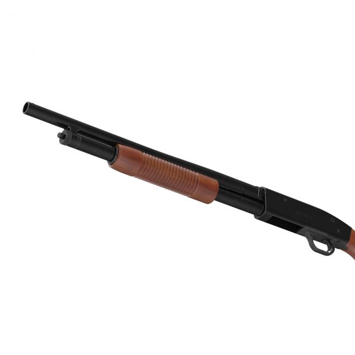 Shotgun Mossberg 500 Wooden 3D