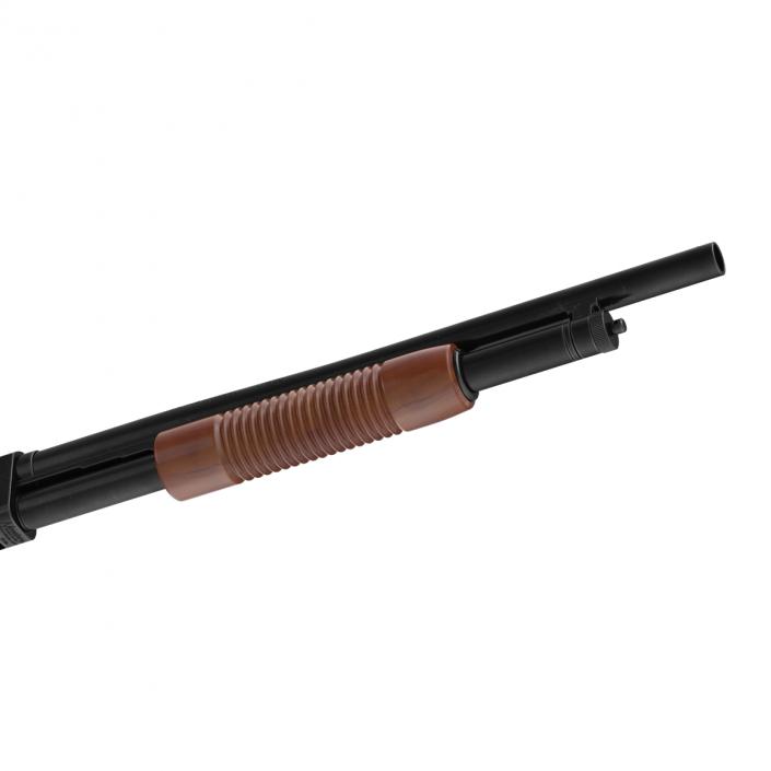 Shotgun Mossberg 500 Wooden 3D