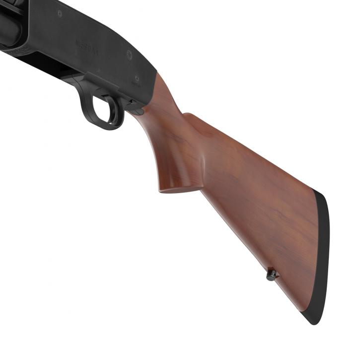 Shotgun Mossberg 500 Wooden 3D