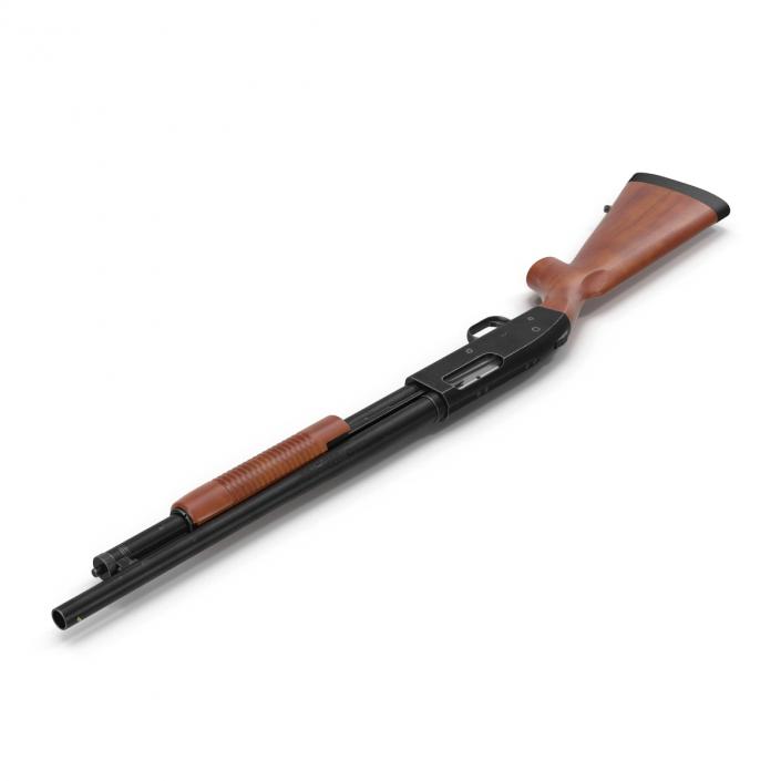 Shotgun Mossberg 500 Wooden 3D