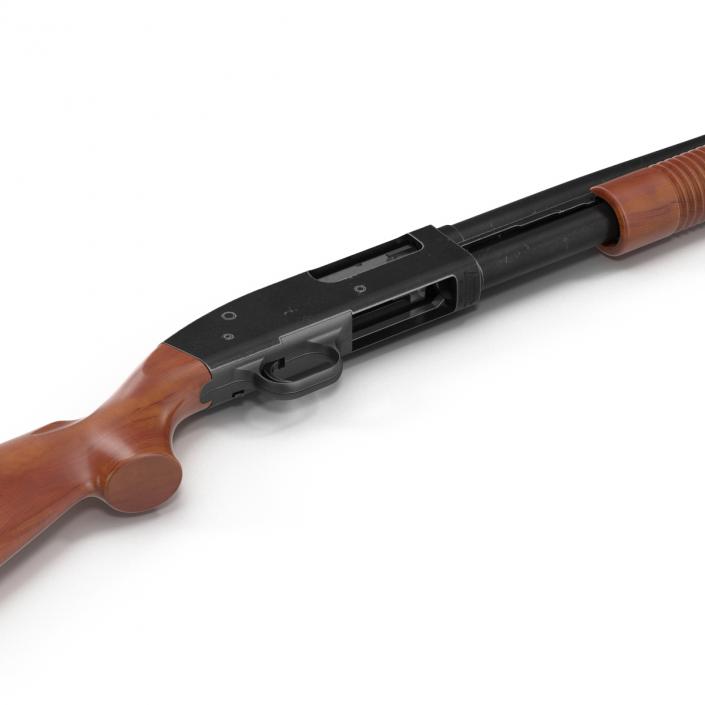 Shotgun Mossberg 500 Wooden 3D