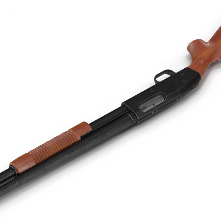 Shotgun Mossberg 500 Wooden 3D